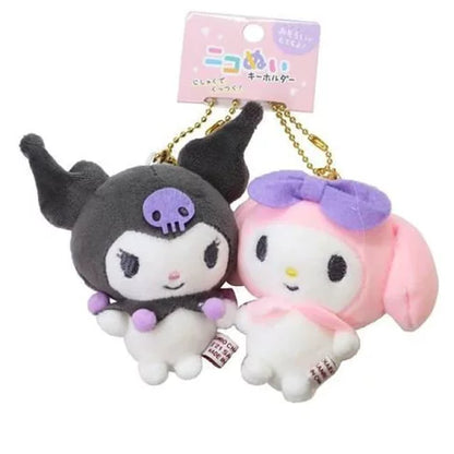 Sanrio Nico Plush Keychain: Kuromi & My Melody